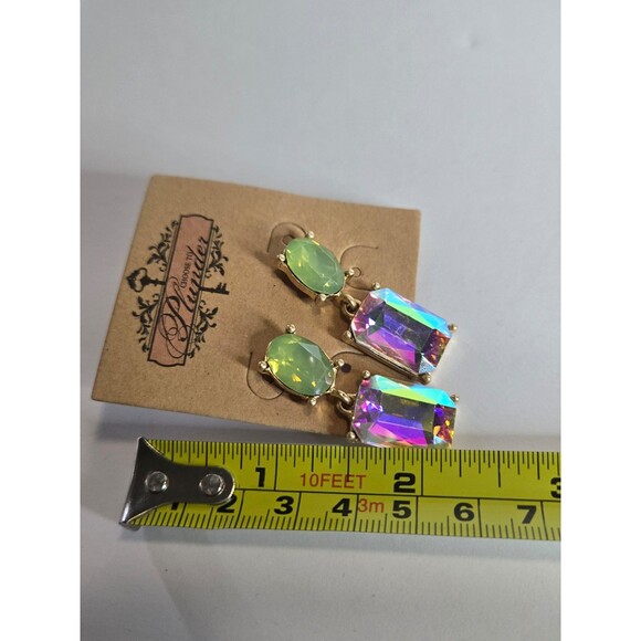 Statement Drop Dangle Earring Shiny Crystal Stud Earrings Women Party Jewelry - Picture 5 of 5